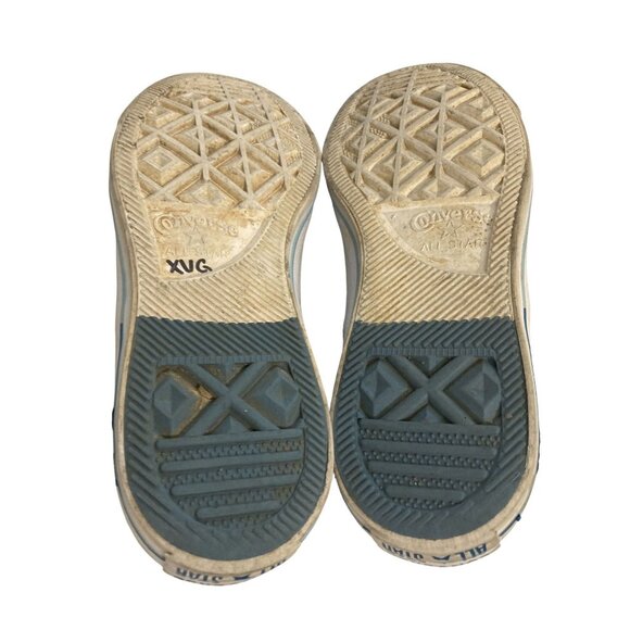 Converse Women's Size 8 All Star Low-Top Light Blue White Mesh Sneakers  shoes - Picture 7 of 8